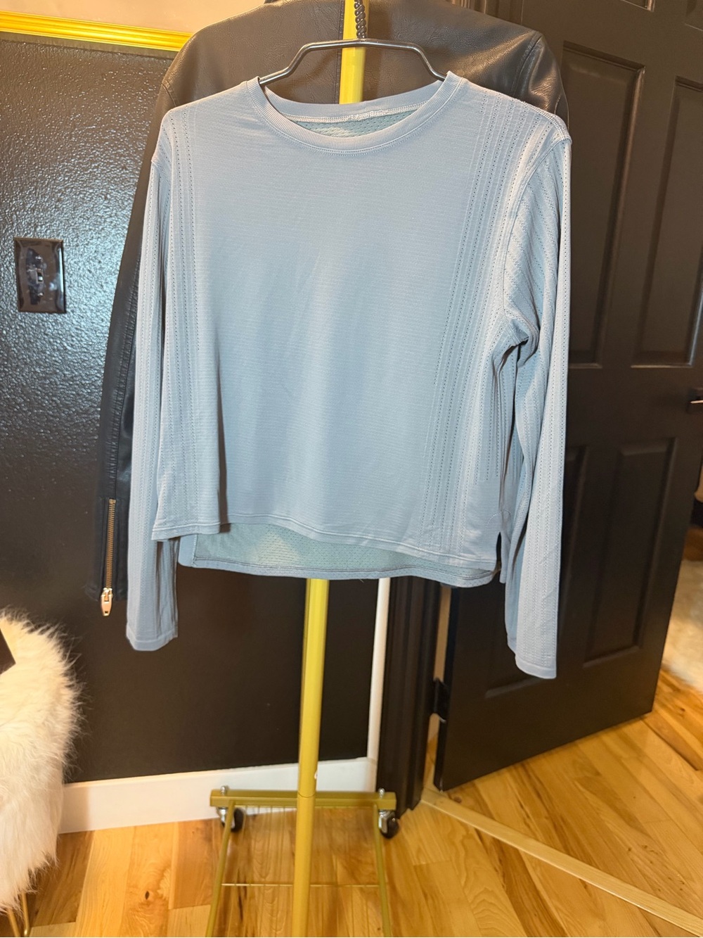 lululemon athletica Light Blue Long-Sleeve Crew Top